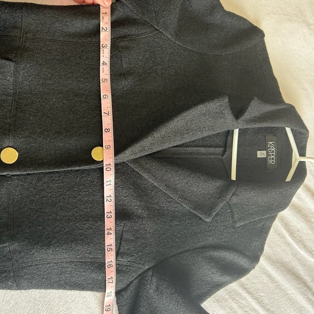 Kasper Wool Classic Trench Coat Jacket - Picture 8 of 8